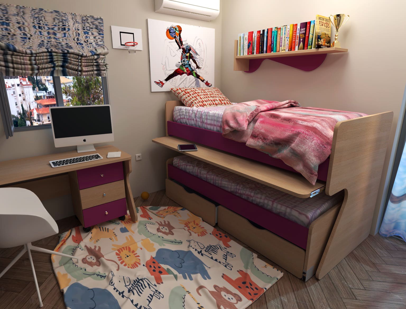 Χαμηλή κουκέτα μοντέλο “Άνδρος