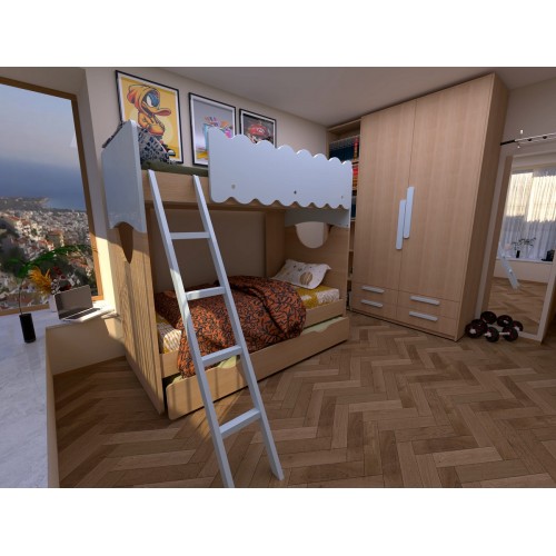 Κουκέτα με αποσπώμενα κρεβάτια μοντέλο  Σκιάθος!